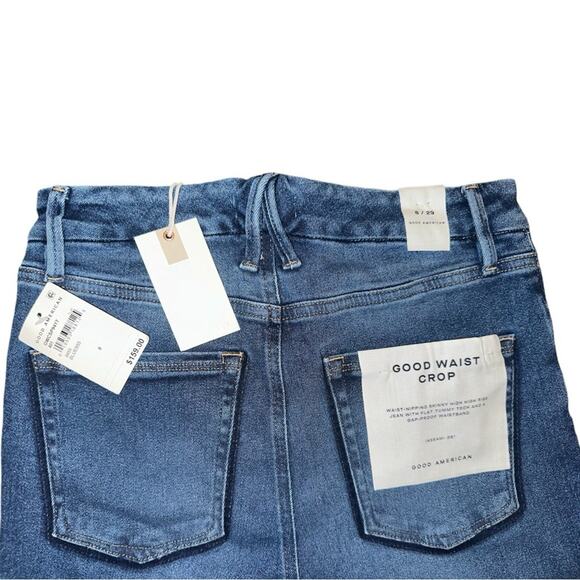 NWT Good American Good Waist Crop Skinny Jean Shadow Pocket Sz 8/29 Retail $159 - Picture 6 of 7